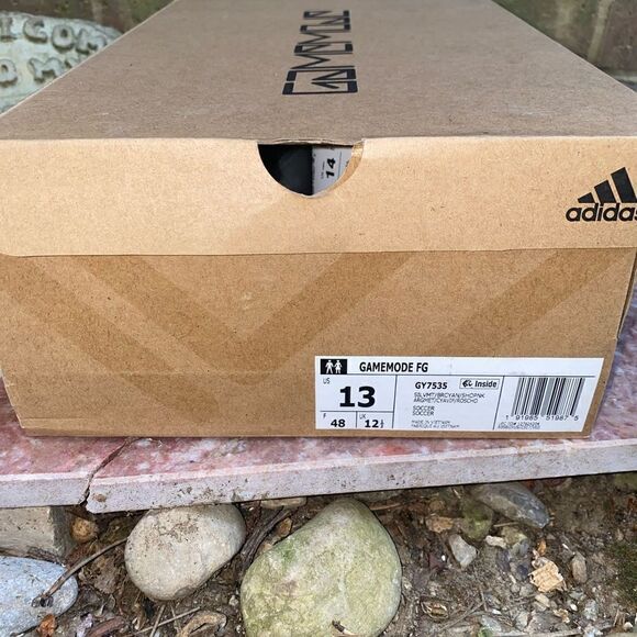 Adidas GAMEMODE Men's Soccer FIRM GROUND Cleats GY7535 Silver Metallic New Sz 13 - Picture 12 of 12